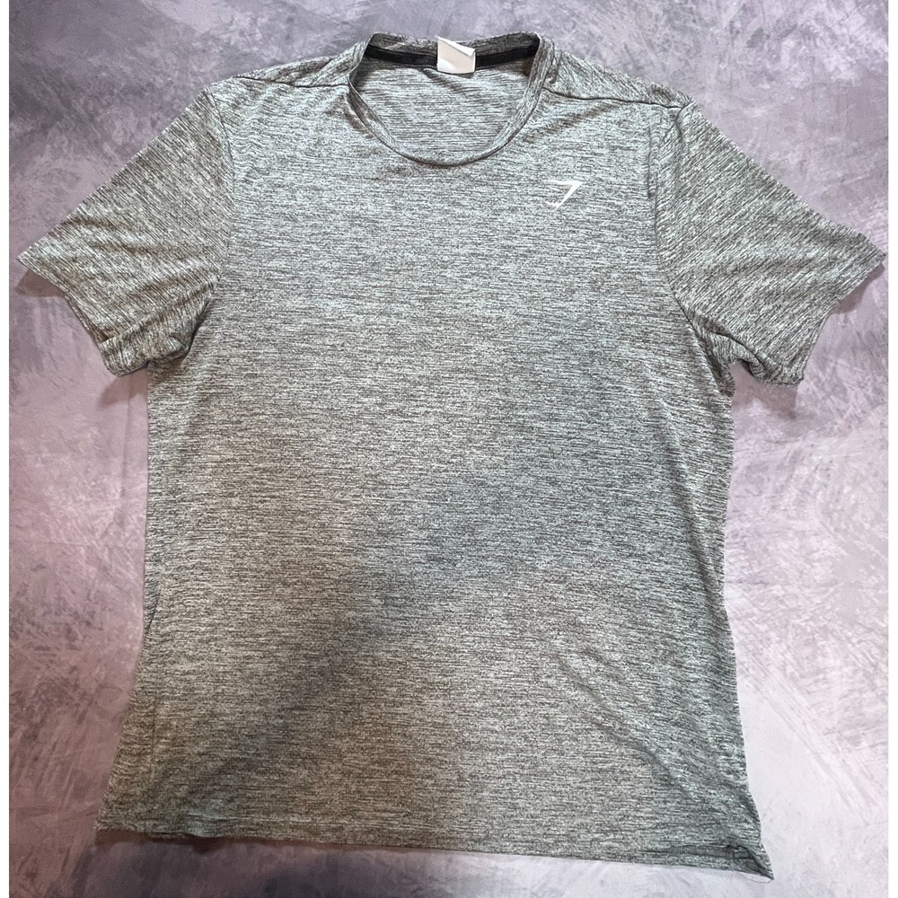 Gymshark Arrival Marl T-Shirt Mens Size 2XL Gray Heather Short Sleeve Gym Top